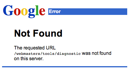 404 error on Google that could have been avoided