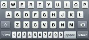 Alternate iPhone keyboard with A-Z and 0-9