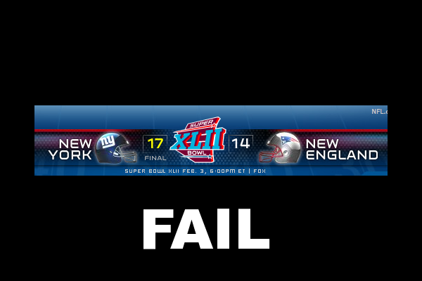 Patriots = FAIL