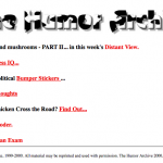 Blast from the past: The Humor Archive