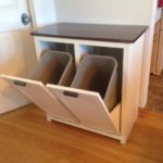 Tilt-Out Trash and Recycling Cabinet